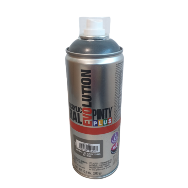 PEINTURE MÉTALLISÉE GRIS FONCÉ EN SPRAY PINTY PLUS