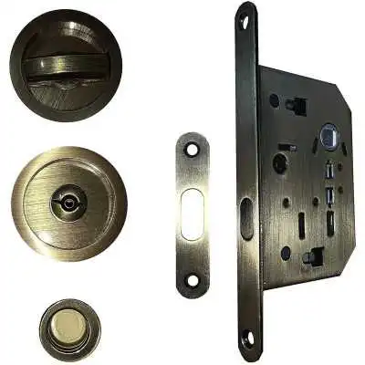 KIT SERRURE CONDAMNATION POUR PORTE COULISSANTE BRONZE FROSIO BORTOLO FROSIO BORTOLO - 1