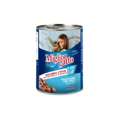 NOURRITURE POUR CHATS 405GR À BASE DE POISSONS MORANDO MORANDO - 1