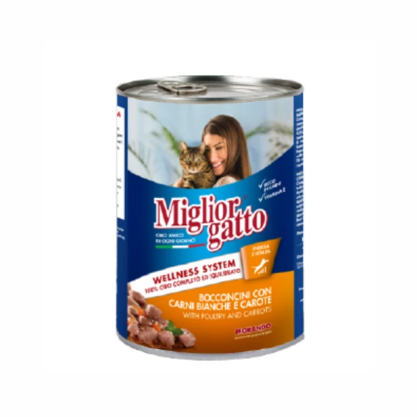 NOURRITURE POUR CHATS 405GR À BASE DE VIANDE BLANCHE MORANDO