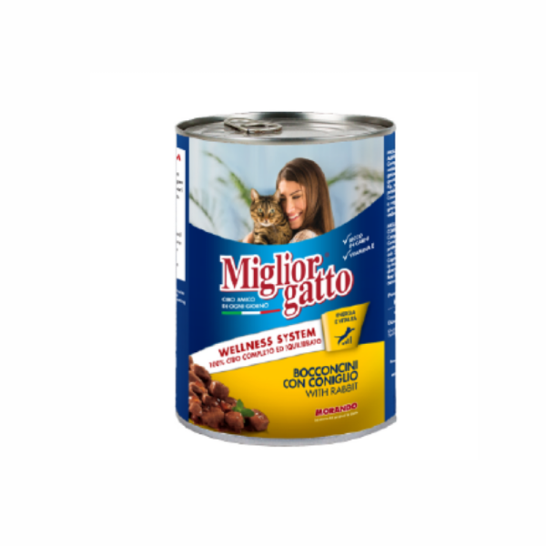 NOURRITURE POUR CHATS 405GR À BASE DE LAPIN MORANDO