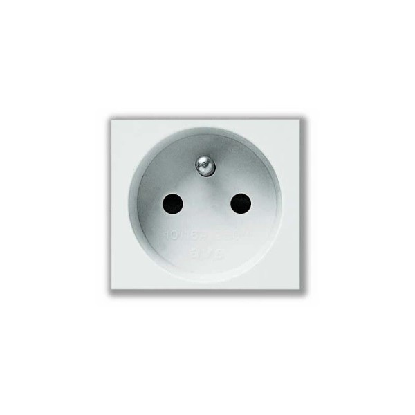 PRISE 2P+T 16A BLANC SYS43 SOMEF