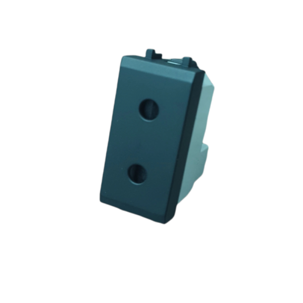 PRISE 2 POLES 16A NOIR MAT SYS43 SOMEF