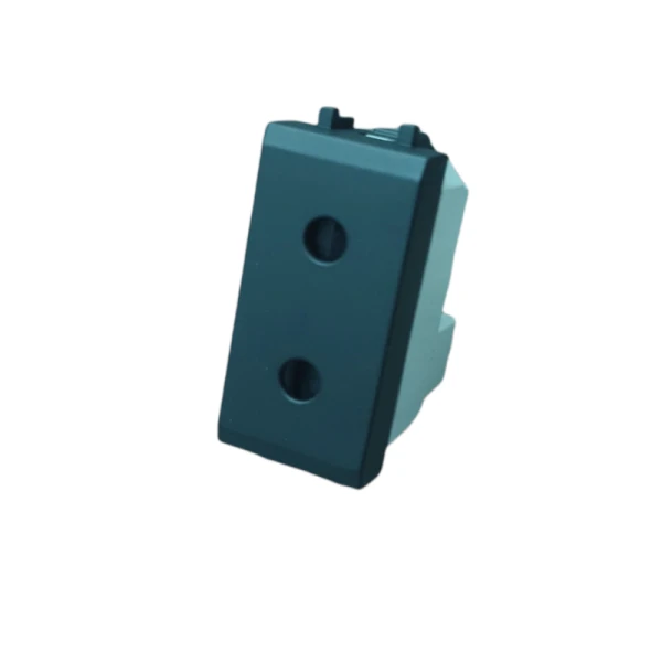 PRISE 2 POLES 16A NOIR MAT SYS43 SOMEF