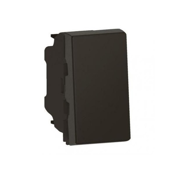 INTERRUPTEUR SIMPLE ALLUMAGE NOIR MAT SYS43 SOMEF