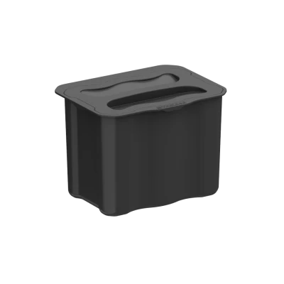 POUBELLE SUSPENDUE S-2575 5L GRIS FONCÉ STARAX STARAX - 1