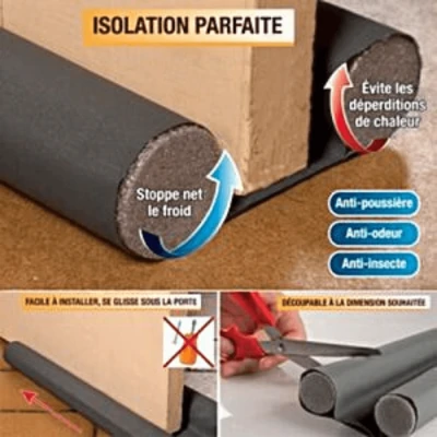 BOURRELET DOUBLE BOUDINS 950MM GRIS GEKO GEKO - 3