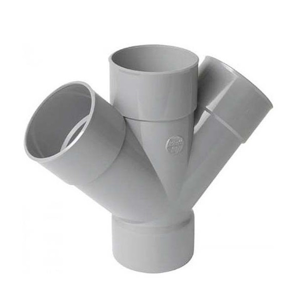 CULOTTE PVC DOUBLE ÉVACUATION Ø 110MM