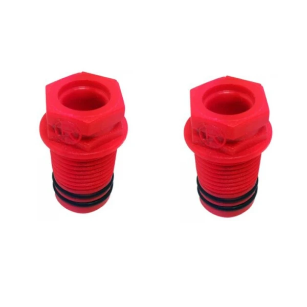 LOT DE 2 BOUCHONS PEX16 ROUGE