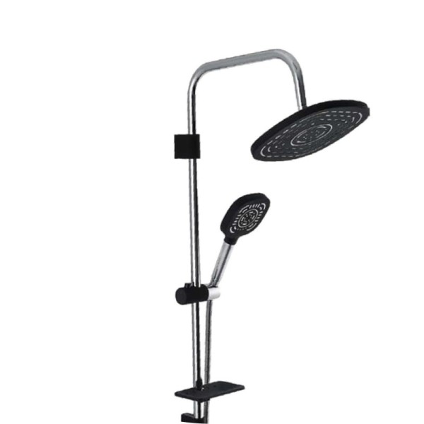 COLONNE DE DOUCHE NOIR/CHROMÉ TLCR1004 DIAMOND