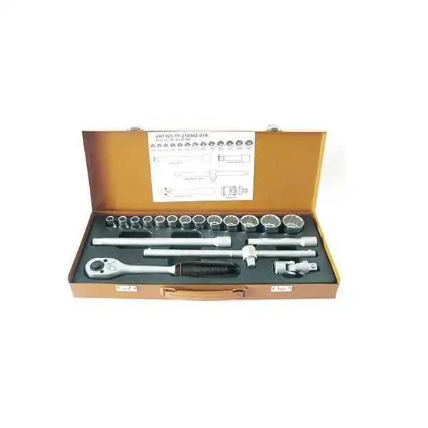 COFFRET DE DOUILLES 1/2" 12PANS 19 PIÈCES ACEM