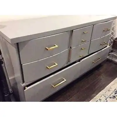 POIGNÉE DE MEUBLE DORÉ MAT 128MM OZKM  - 5