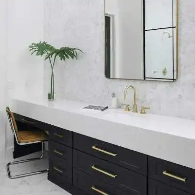 POIGNÉE DE MEUBLE DORÉ MAT 128MM OZKM  - 6