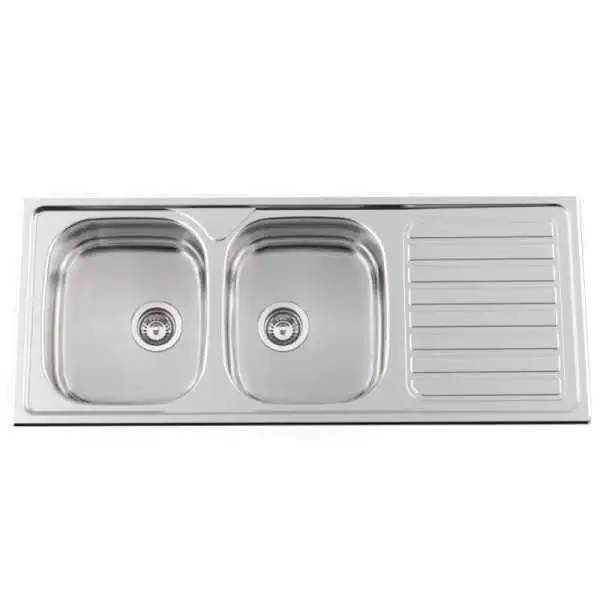 ÉVIER 2 BACS EN INOX 120*60CM RODI