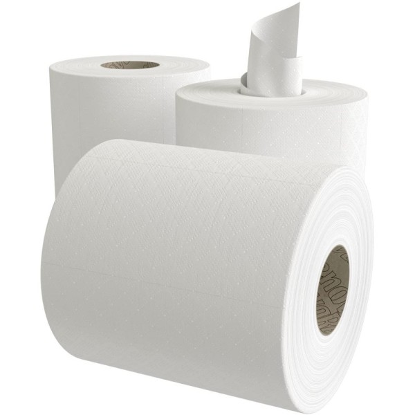 LOT DE 6 ROULEAUX PAPIER ESSUIE MAINS 210x115MM RENOVA