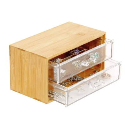 BOITE DE RANGEMENT TRANSPARENT AVEC 2 TIROIRS BERILO BERILO - 3 BOITE DE RANGEMENT TRANSPARENT AVEC 2 TIROIRS BERILO BERILO - 3