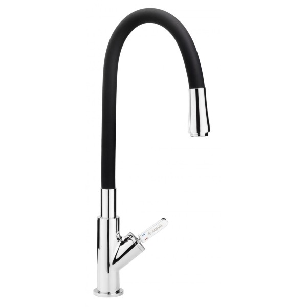 MITIGEUR ÉVIER BEC NOIR NABEUL SOPAL