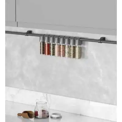 LOT DE 8 POTS À ÉPICES ACCROCHABLE AVEC SUPPORT STARAX STARAX - 2