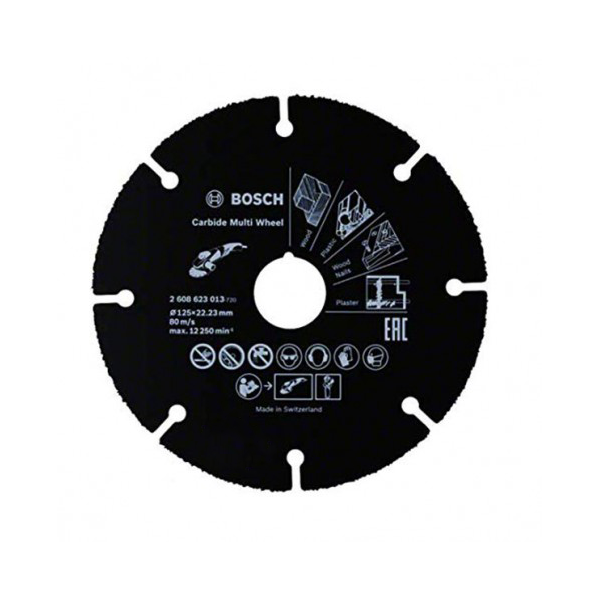 DISQUE À BOIS  Ø125*22.23MM CARBURE BOSCH