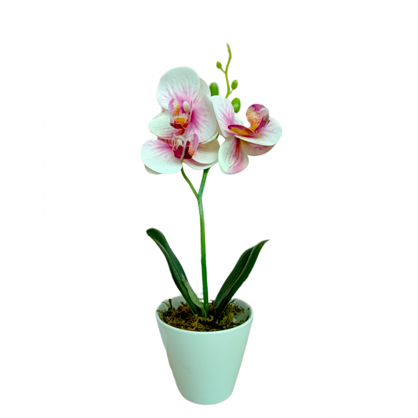 Acheter Pot de fleurs d'orchidées artificielles, aspect naturel