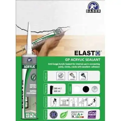 SILICONE ACRYLIQUE BLANC 410G SABER  - 3