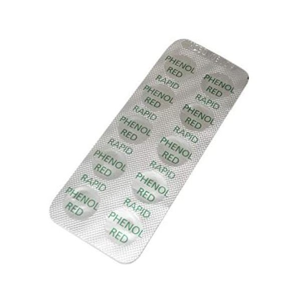 LOT DE 250 PASTILLES TEST PHENOL RED RAPID AQUALAB