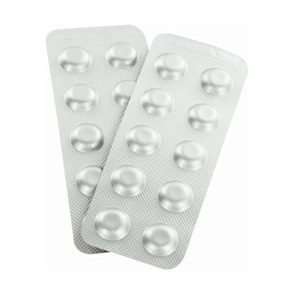 LOT DE 20 PASTILLES TEST CHLORE ET PH