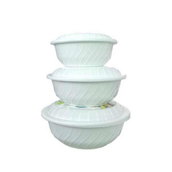 LOT DE 3 BASSINES KASSAA SOTUFAB PLAST