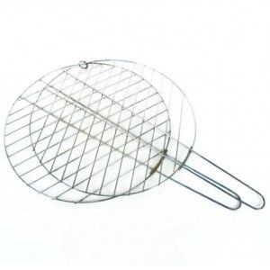 GRILLE BARBECUE DOUBLE RONDE Ø22CM  - 2