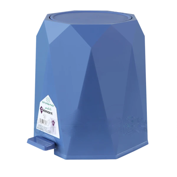 POUBELLE DIAMANT EN PLASTIQUE 5L SOTUFAB PLAST