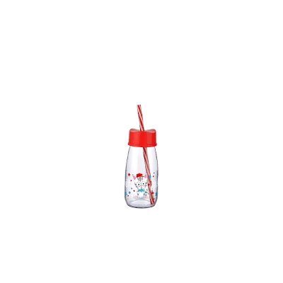 BOUTEILLE EN VERRE AVEC PAILLE 250ML TITIZ TITIZ - 1