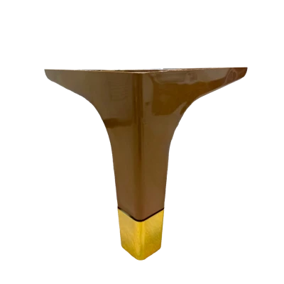 SABOT COIN DE MEUBLE EN PLASTIQUE TAUPE/ DORÉ PARMA  - 1