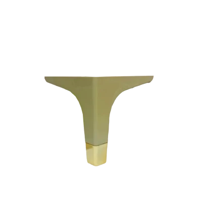 SABOT COIN DE MEUBLE EN PLASTIQUE GRÈGE/DORÉ PARMA  - 2