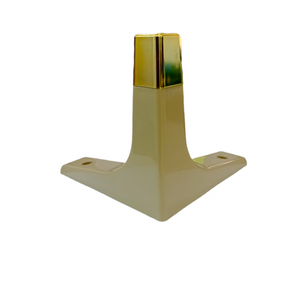 SABOT COIN DE MEUBLE EN PLASTIQUE GRÈGE/DORÉ PARMA