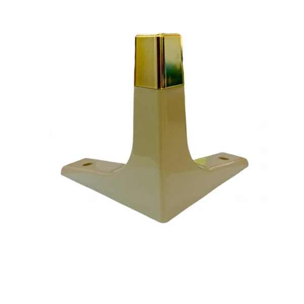 SABOT COIN DE MEUBLE EN PLASTIQUE GRÈGE/DORÉ PARMA