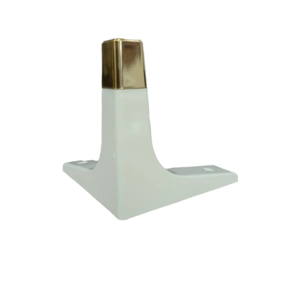 SABOT COIN DE MEUBLE EN PLASTIQUE BLANC/ DORÉ PARMA