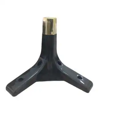 SABOT COIN DE MEUBLE EN PLASTIQUE NOIR/DORÉ PARMA  - 2