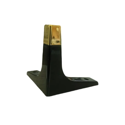 SABOT COIN DE MEUBLE EN PLASTIQUE NOIR/DORÉ PARMA - 3