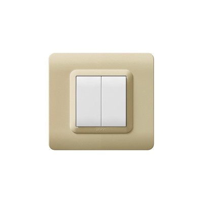 copy of PLAQUE CARRÉE 2MODULES SILVER ALPHA SOMEF - 1