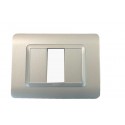 PLAQUE RECTANGULAIRE 1 MODULE CHAMPAGNE SYS44 SOMEF SOMEF - 1
