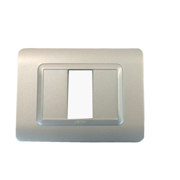 PLAQUE RECTANGULAIRE 1 MODULE CHAMPAGNE SYS44 SOMEF