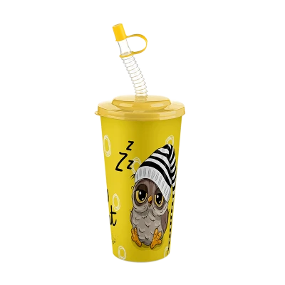 GOBELET AVEC PAILLE EN PLASTIQUE 400ML TITIZ TITIZ - 1