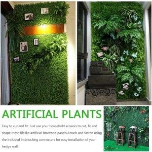 Artificielle Mur Dinstallation Accessoires Plantes Herbe Verte