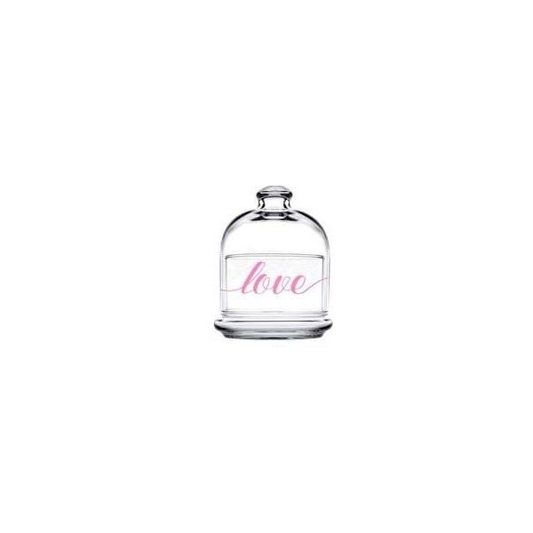 CLOCHE AVEC COUVERCLE EN VERRE LOVE  76MM PASABAHCE