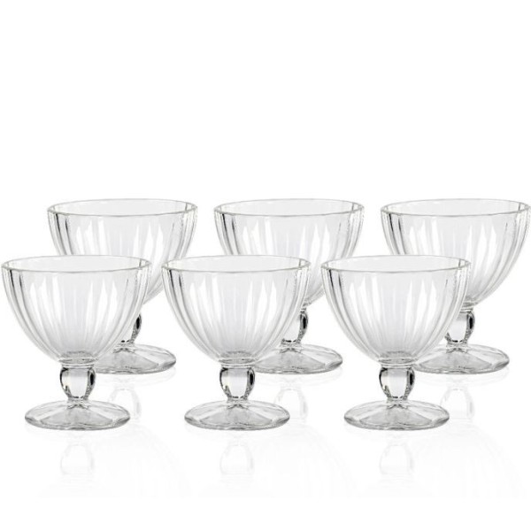 LOT DE 6 COUPES À GLACE 25CL LUMINARC