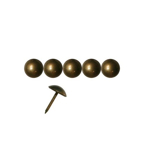 LOT DE 20 CLOUS TAPISSIER DÉCORATIFS BRONZE