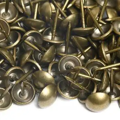 LOT DE 20 CLOUS TAPISSIER DÉCORATIFS BRONZE  - 2