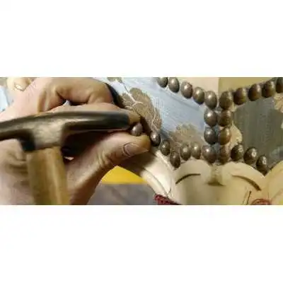 LOT DE 20 CLOUS TAPISSIER DÉCORATIFS BRONZE  - 4