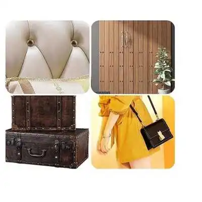 LOT DE 20 CLOUS TAPISSIER DÉCORATIFS CUIVRE  - 3