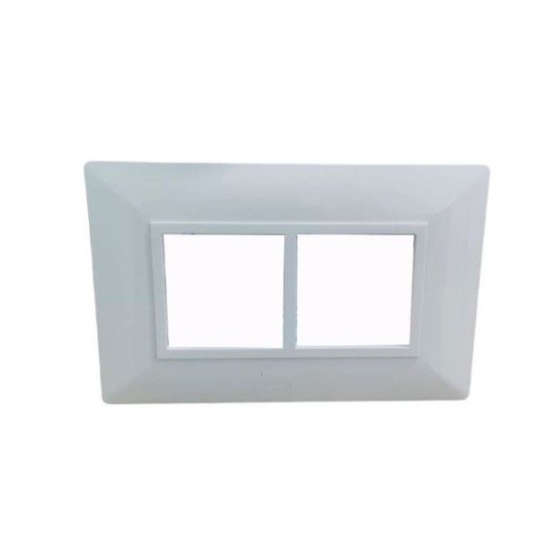 PLAQUE RECTANGULAIRE 4MODULES BLANC 703/4BB ALPHA